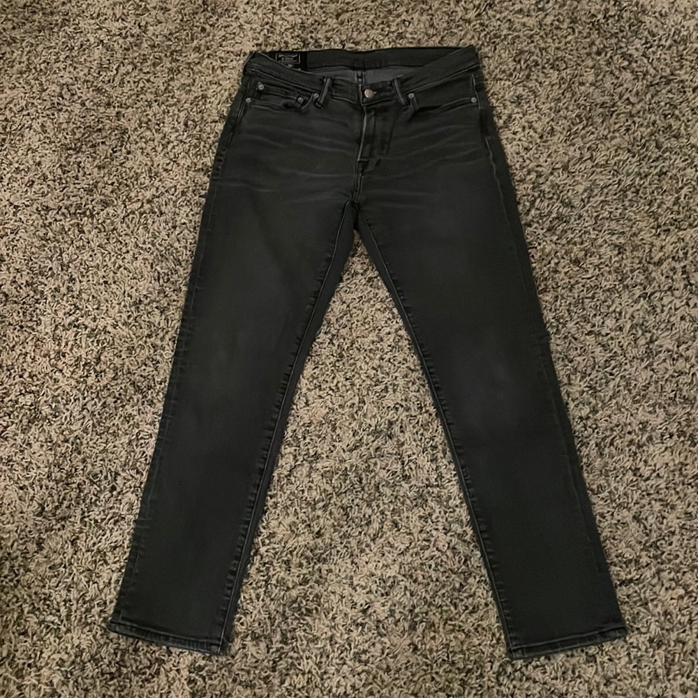 Abercrombie & Fitch Rustin Athletic Slim Black Wash Jeans